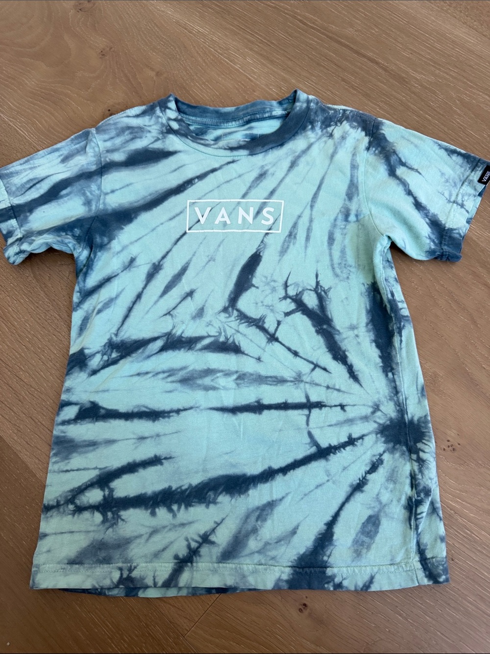 Vans Kids Tie-Dye Tee - Aqua & Navy